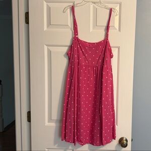 Torrid Pink Polka Dot Dress